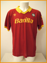 maglia roma vintage barilla anni 80 cotone ultras stadio 80s NOS 1986